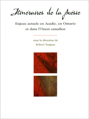 cover image of Itinéraires de la poésie